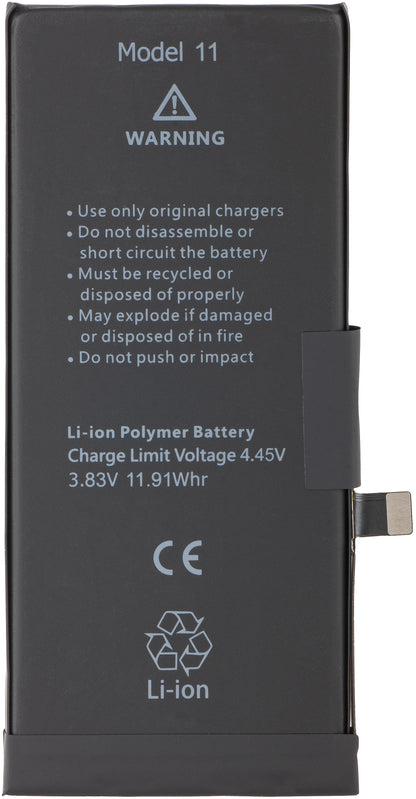 Apple iPhone 11 battery with Flex Band BMS integration (no contact welding required) 