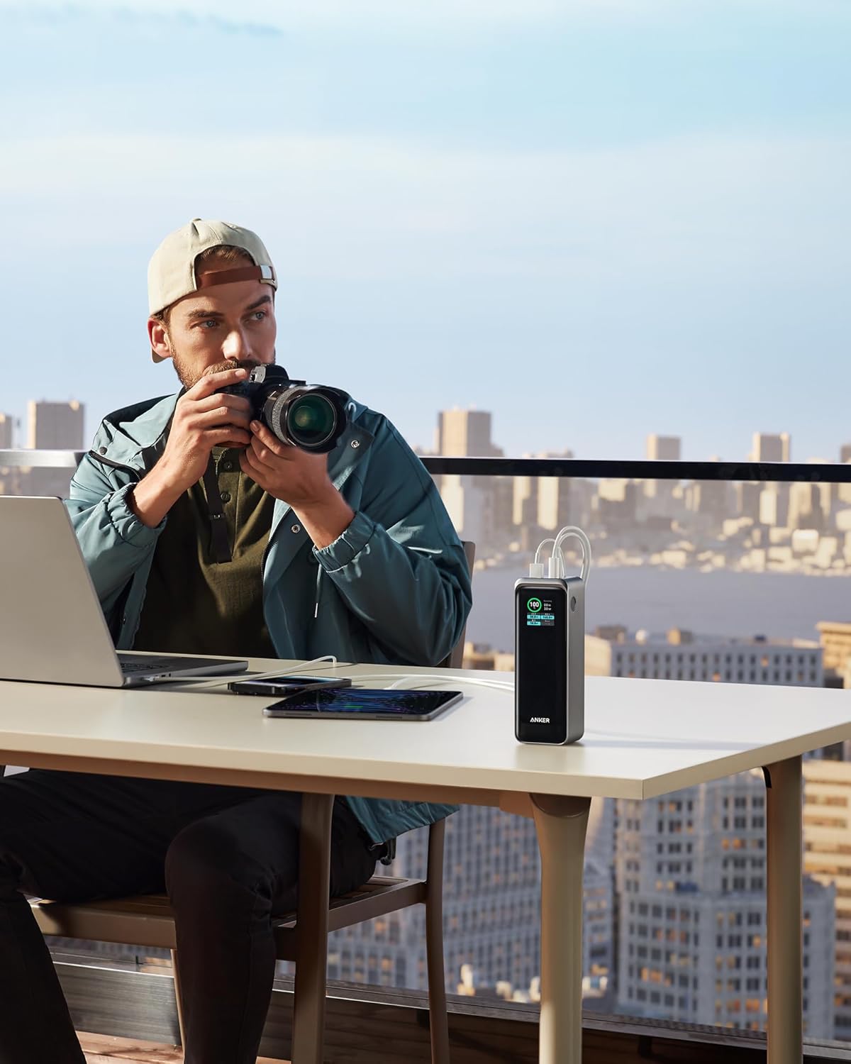 Anker Prime External Battery, 27650mAh, 250W, QC + PD, 1 x USB-A - 2 x USB-C, Black A1340011 A1340011 