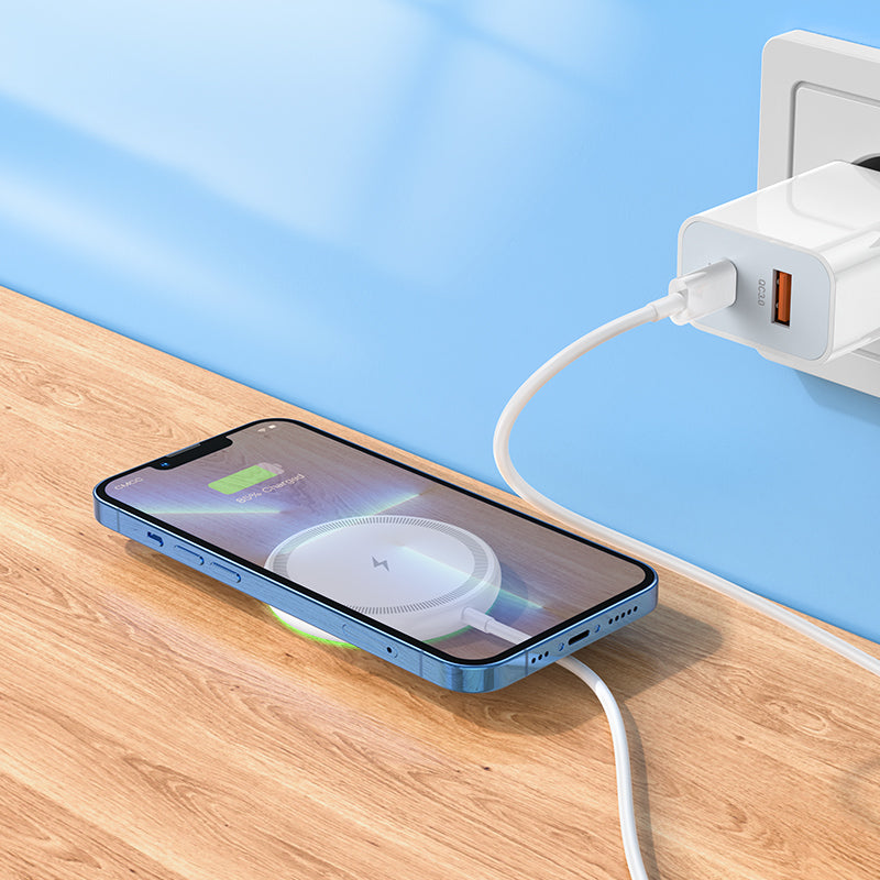 Wireless Network Charger Borofone BQ27, 15W, 1.67A, White 
